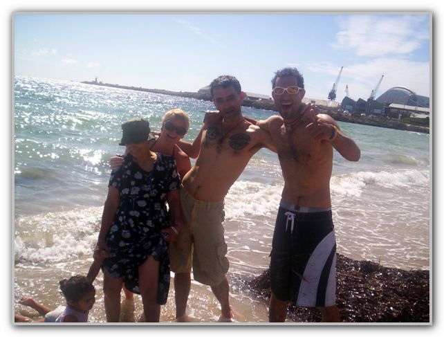 Ebz Mum karen FStuart and FJ at South Beach 2007